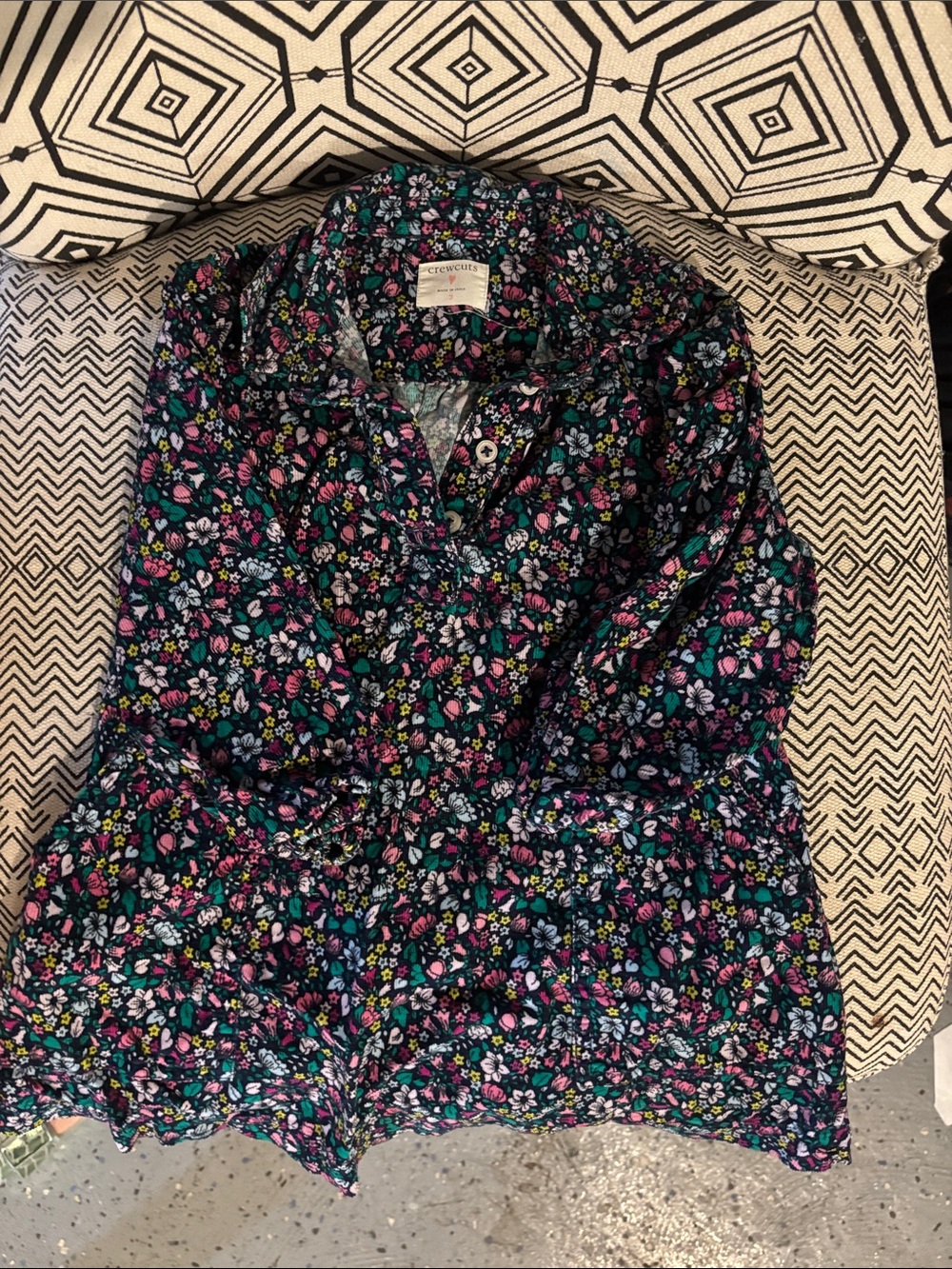 J. Crew Kids Floral Dress in Black, Pink, Blue, Green